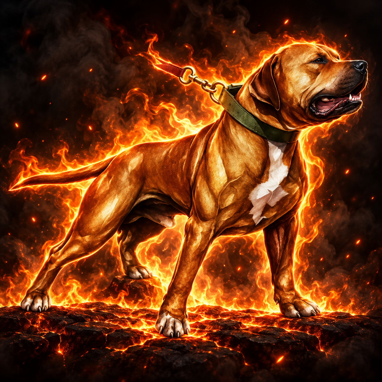 SFKGDRD left fire dog artwork